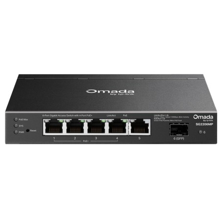 Stikalo (switch) TP-Link Omada SG2206MP, 6-port, PoE+, SFP