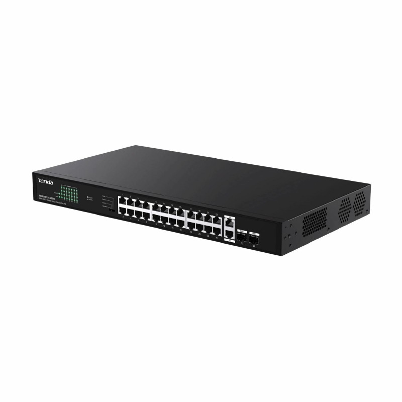 Stikalo (switch) Tenda TEG1128P-24-250W, 26-port, PoE, SFP