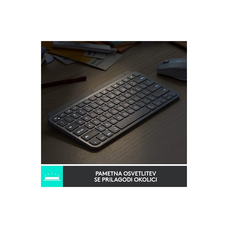 Tipkovnica Logitech MX Keys Mini, bela