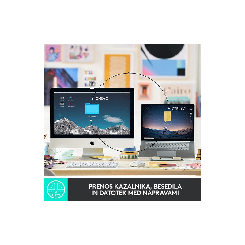 Tipkovnica Logitech MX Keys Mini, roza