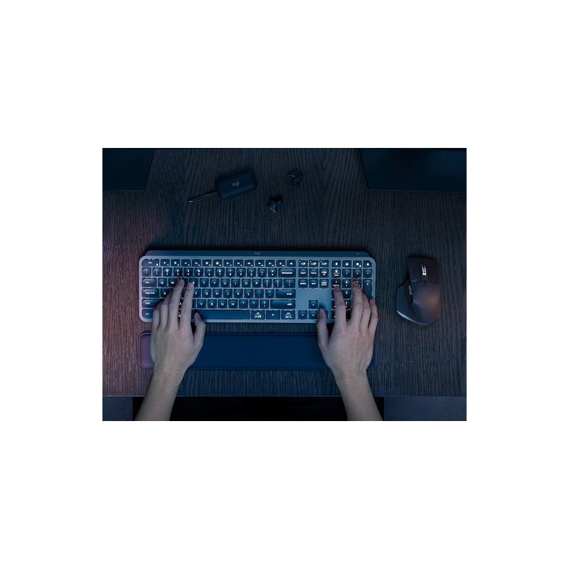 Tipkovnica Logitech MX Keys S PLUS, grafitna
