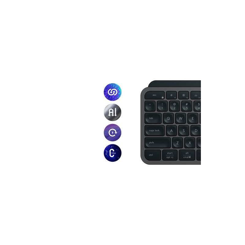 Tipkovnica in miška USB Logitech MX Keys S COMBO, grafitna