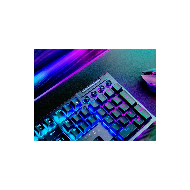 Tipkovnica Razer BlackWidow V4, zelena stikala, US SLO g., črna