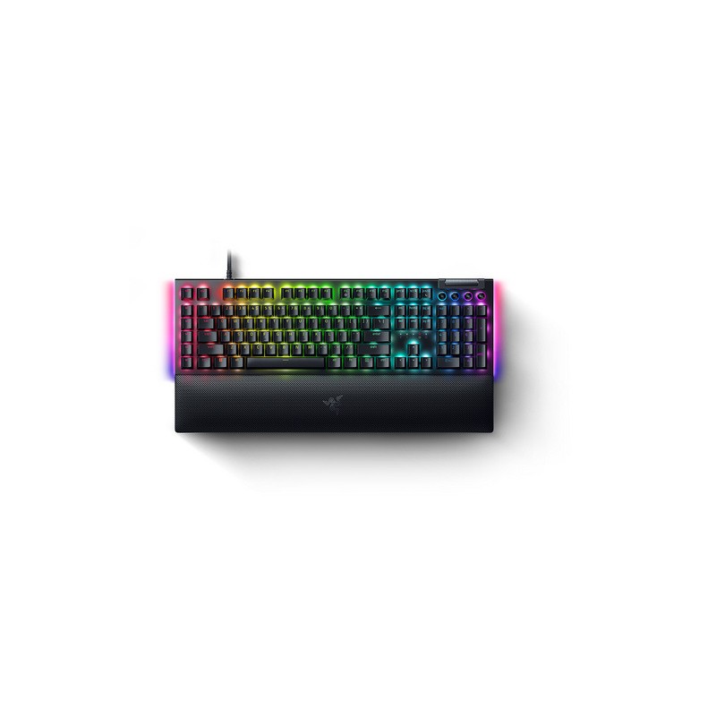 Tipkovnica Razer BlackWidow V4, zelena stikala, US SLO g., črna
