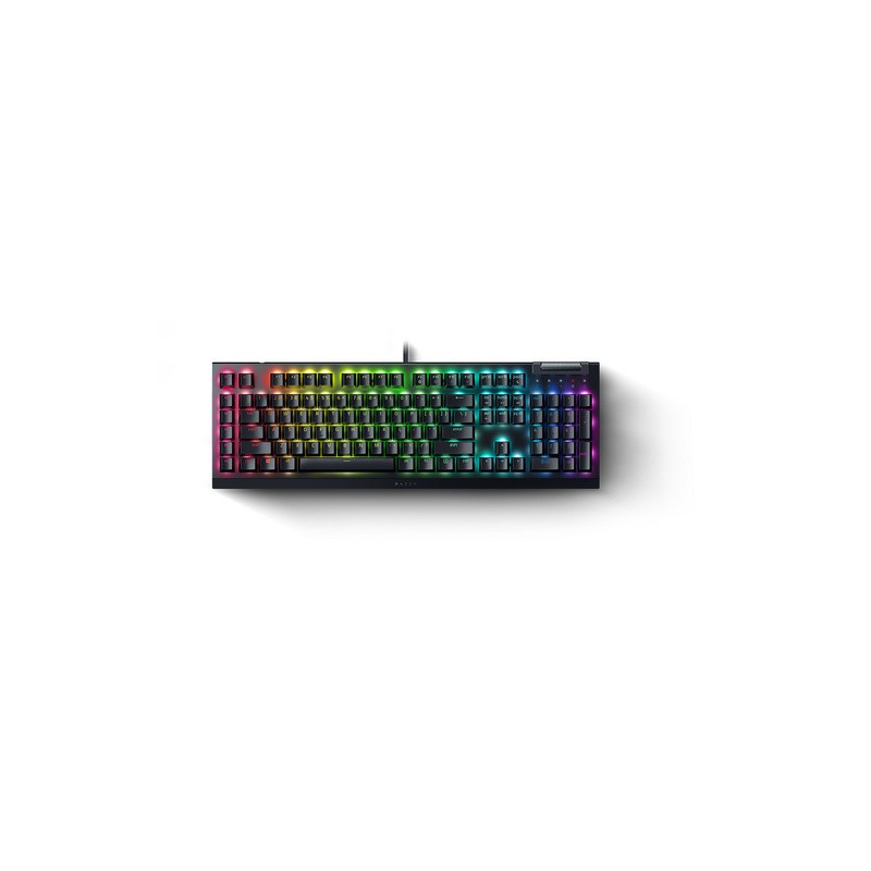 Tipkovnica Razer BlackWidow V4 X, rumena stikala, US SLO g., črna