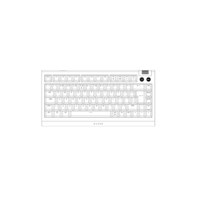 Tipkovnica Razer BlackWidow V4 75%, US SLO g., črna
