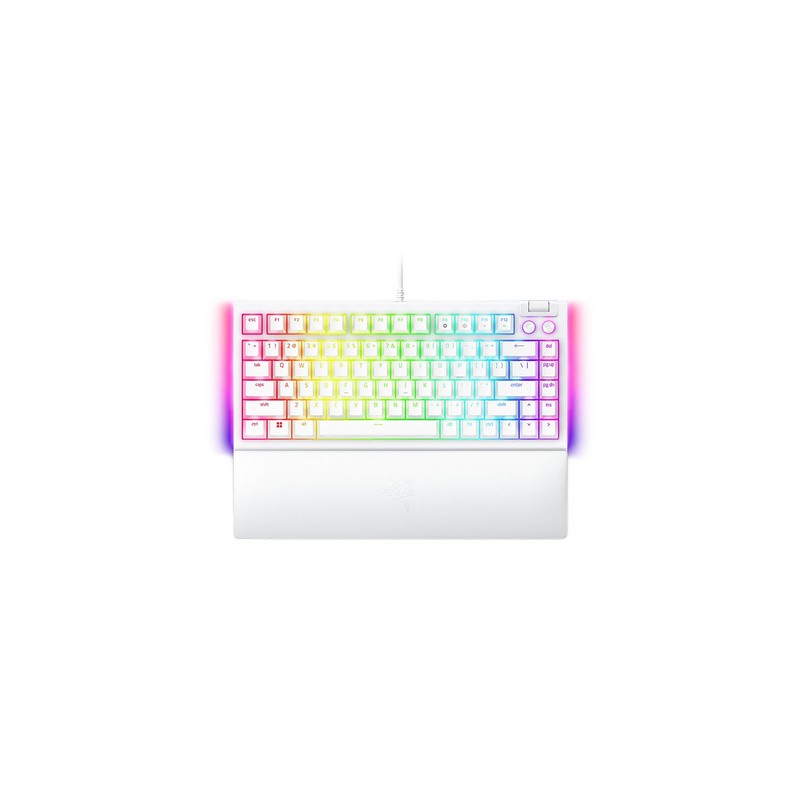 Tipkovnica Razer BlackWidow V4 75%, US SLO g., bela