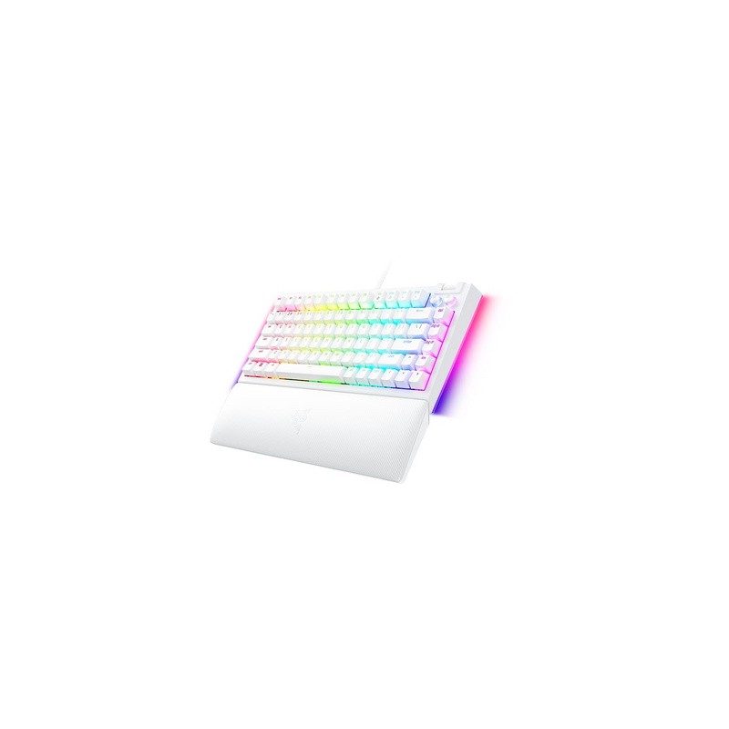 Tipkovnica Razer BlackWidow V4 75%, US SLO g., bela
