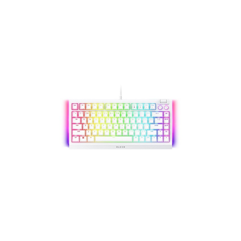 Tipkovnica Razer BlackWidow V4 75%, US SLO g., bela