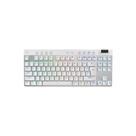 Tipkovnica Logitech G PRO X TKL Brown Tactile, brezžična, bela