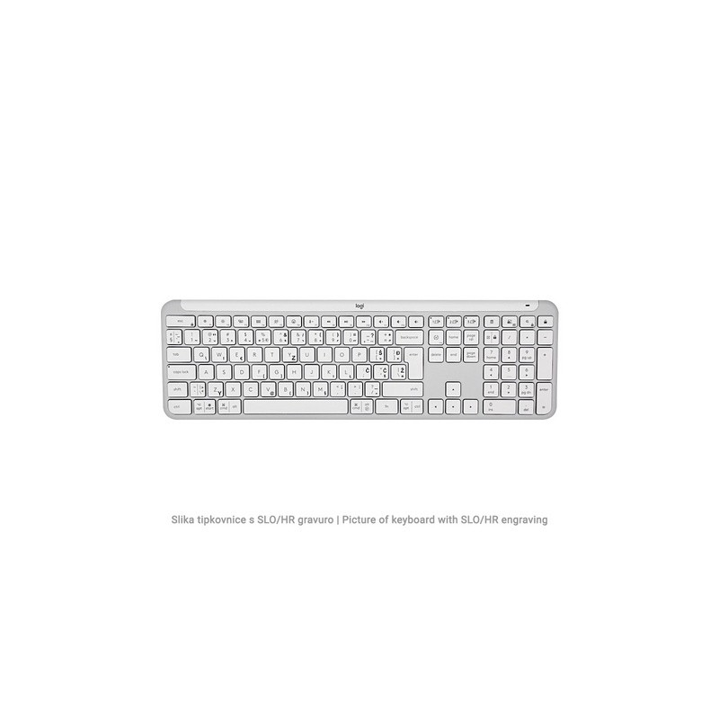 Tipkovnica in miška Logitech Signature Slim Combo MK950, bela