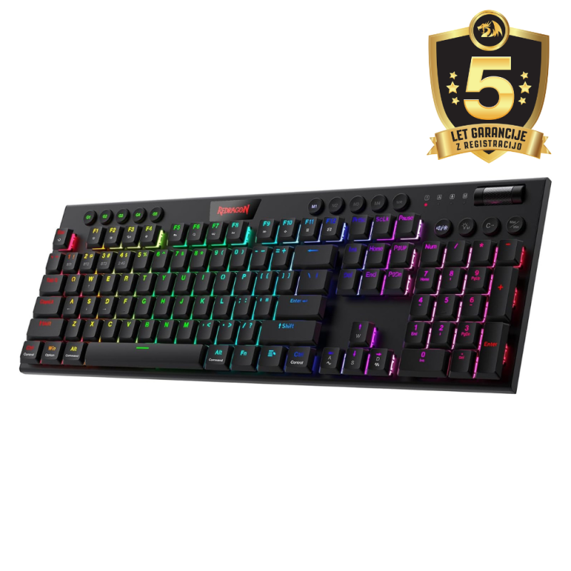 Tipkovnica RedRagon Horus K618RGB-Pro, rdeča stikala