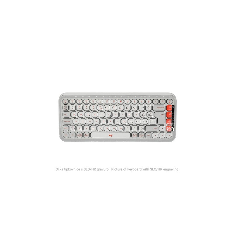 Tipkovnica Logitech Pop Icon Keys, bela, SLO g.