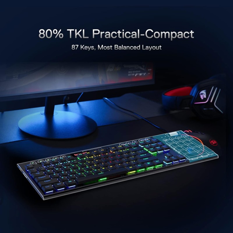 Tipkovnica REDRAGON HORUS TKL PRO K621RGB-PRO