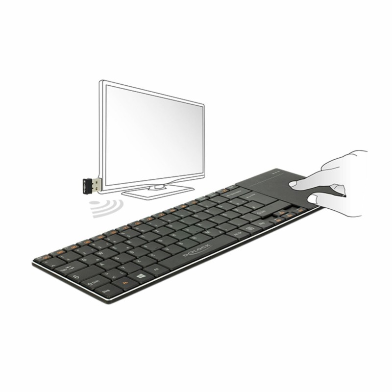 Tipkovnica Delock Touchpad, črna