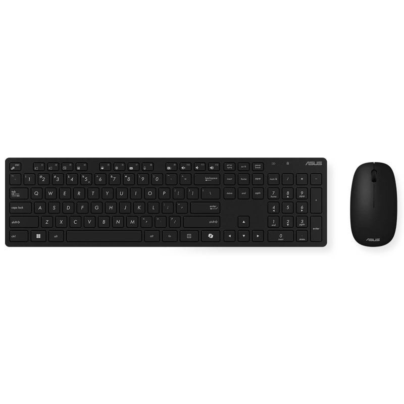 Tipkovnica in miška ASUS W5000 USB SLO brezžična, črna