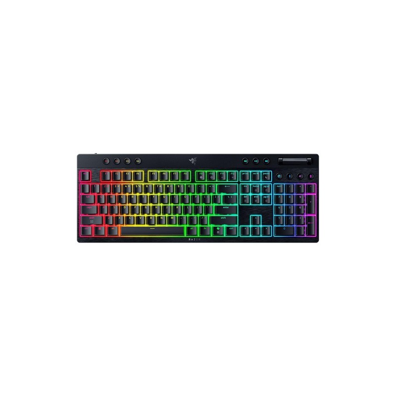 Tipkovnica Razer BlackWidow V4 Low-profile HyperSpeed, zelena stikala, US SLO g.