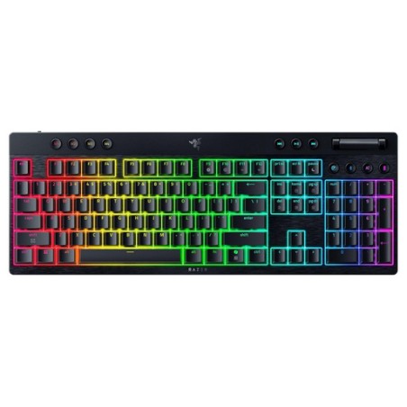 Tipkovnica Razer BlackWidow V4 Low-profile HyperSpeed, zelena stikala, US SLO g.