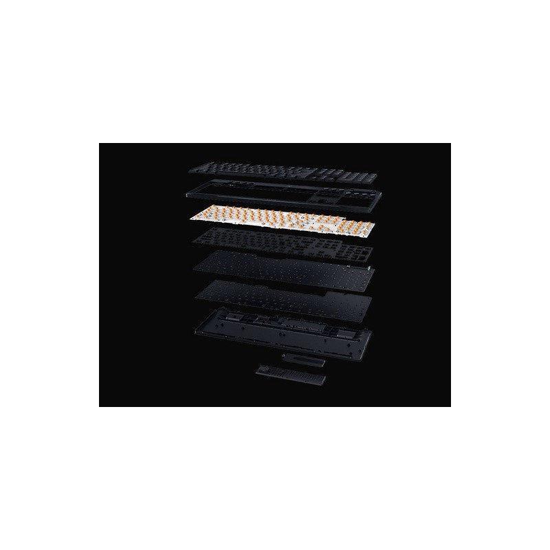 Tipkovnica Razer BlackWidow V4 Low-profile HyperSpeed, zelena stikala, US SLO g.