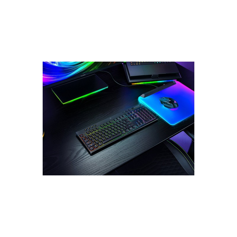 Tipkovnica Razer BlackWidow V4 Low-profile HyperSpeed, zelena stikala, US SLO g.