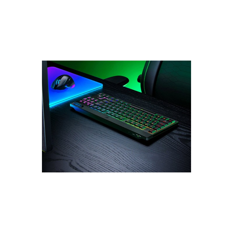 Tipkovnica Razer BlackWidow V4 TKL HyperSpeed, rumena stikala, US SLO g.