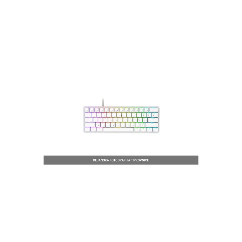 Tipkovnica USB Razer Huntsman Mini Mercury, Linear Optical Switch