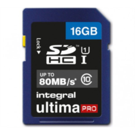 Spominska kartica SD 16GB Integral UltimaPro C10 80MB UHS-I U1