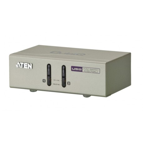 KVM stikalo 2:1 namizni VGA/USB/AUDIO CS72U s kabli Aten