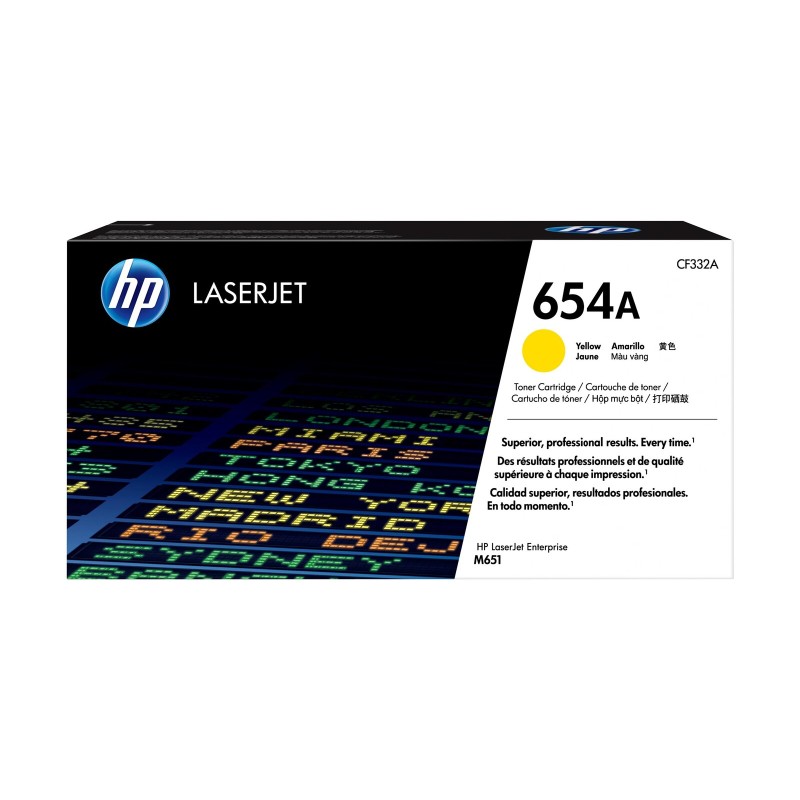 Toner HP 654A original toner cartridge yellow standard capacity 15.000 pages 1-p