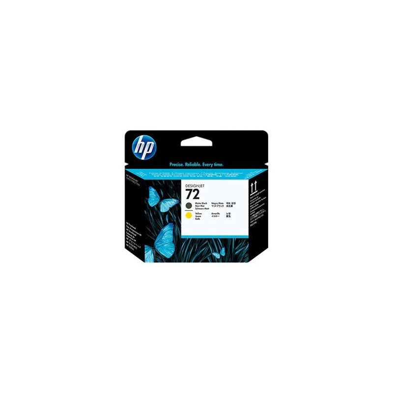Tiskalna glava HP 72 Matt black/ yellow, C9384A