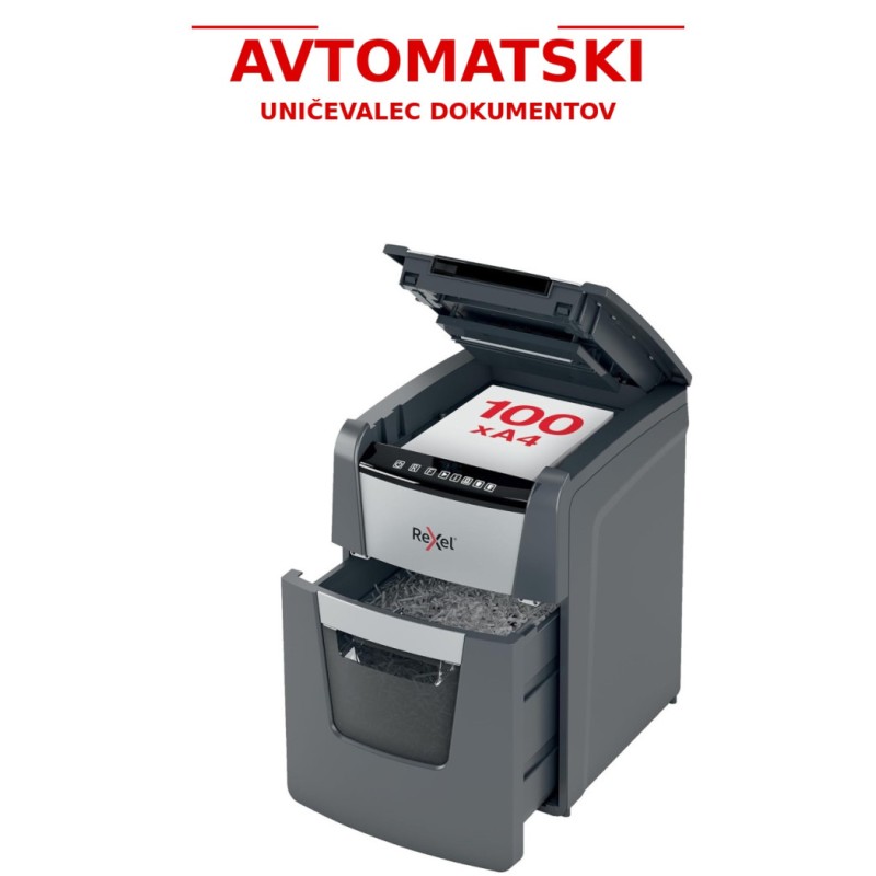 Uničevalec dokumentov rexel auto+ 100m 2x15/p5 optimum 2020100meu