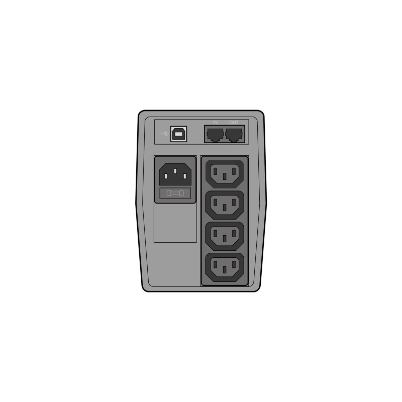 UPS Socomec Netys PE-0650, 650VA, 360W