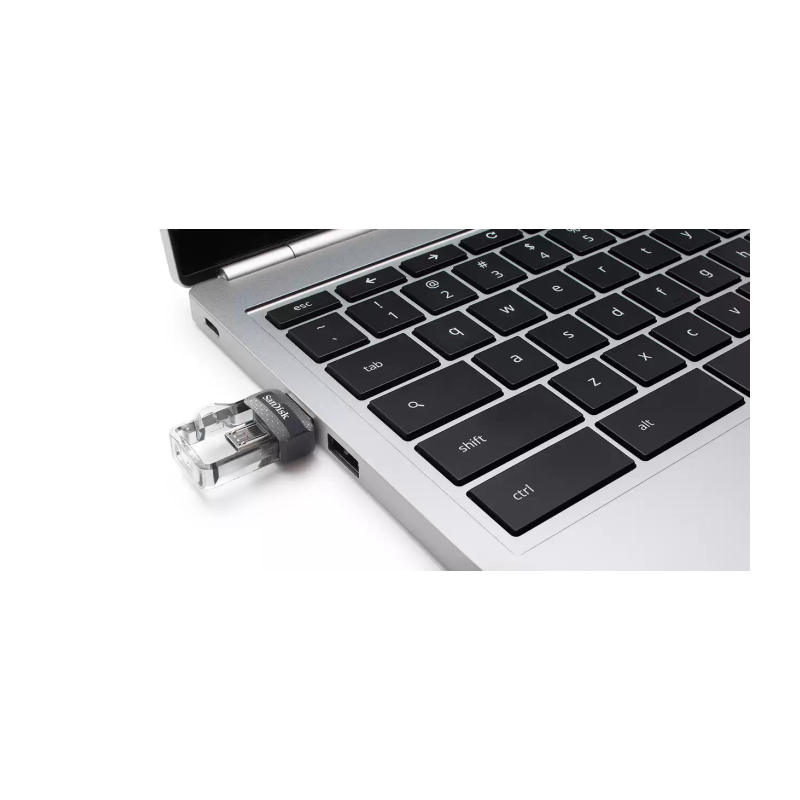 USB ključek 256GB SanDisk ULTRA DUAL, srebrno-črn