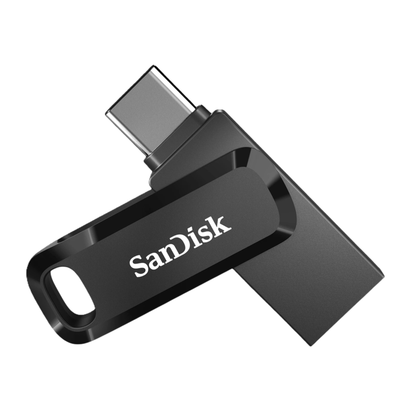 USB ključek 128GB SanDisk Ultra Dual GO, črn