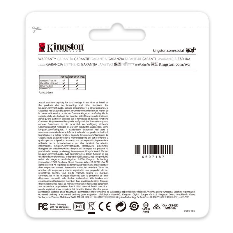 USB ključek 64GB KINGSTON DataTraveler Kyson, DTKN/64GB