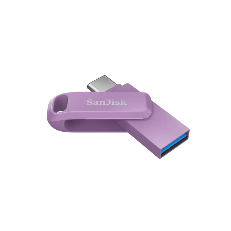 USB ključek 128GB SanDisk Ultra Dual GO, vijoličen