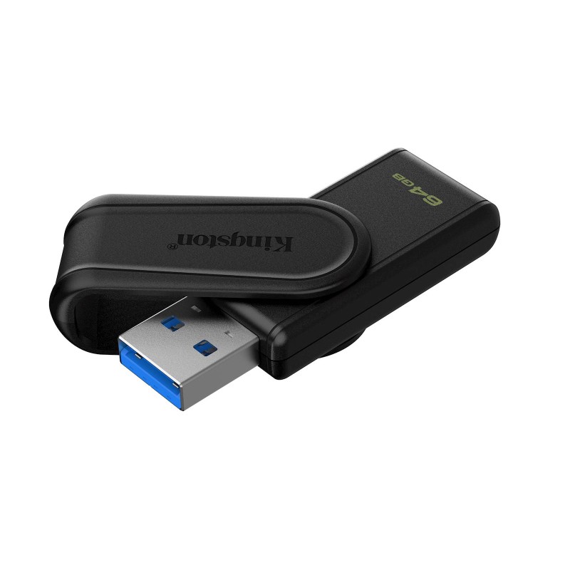 USB kjuč Kingston 64GB DT Exodia S, 3.2 Gen1, črn