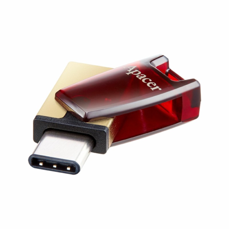 USB ključek 32GB APACER AH180, 3.1 tip-C, rdeč, OTG