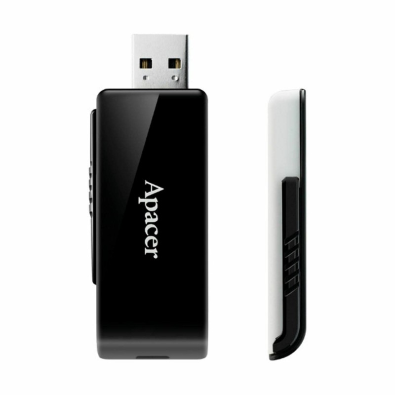 USB ključek 64GB APACER AH350 črno/bel
