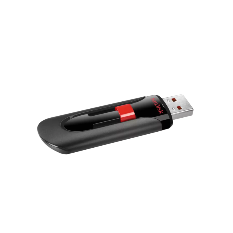 USB ključek 64GB SANDISK CRUZER GLIDE, črno-rdeč (SDCZ60-064G-B35)