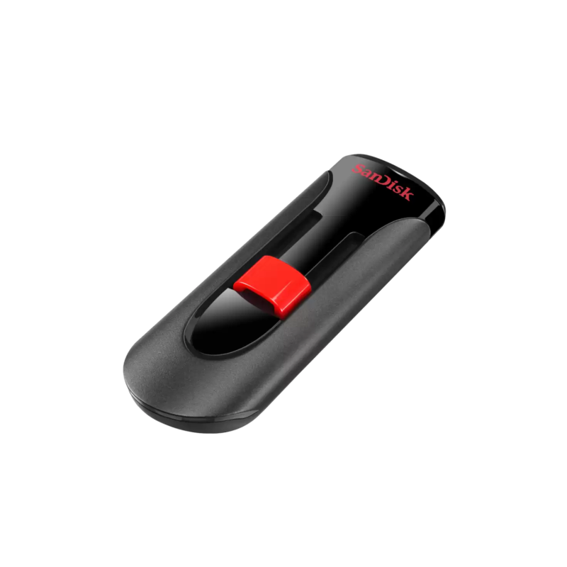 USB ključek 64GB SANDISK CRUZER GLIDE, črno-rdeč (SDCZ60-064G-B35)