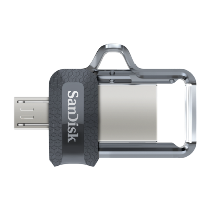 USB ključek 32GB  SANDISK ULTRA DUAL, srebrno-črn (SDDD3-032G-G46)