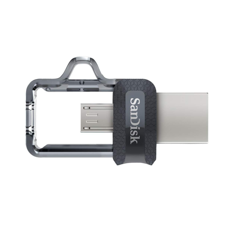 USB ključek 32GB  SANDISK ULTRA DUAL, srebrno-črn (SDDD3-032G-G46)