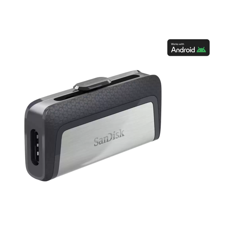 USB ključek 32GB SANDISK ULTRA DUAL, srebrno-črn (SDDDC2-032G-G46)