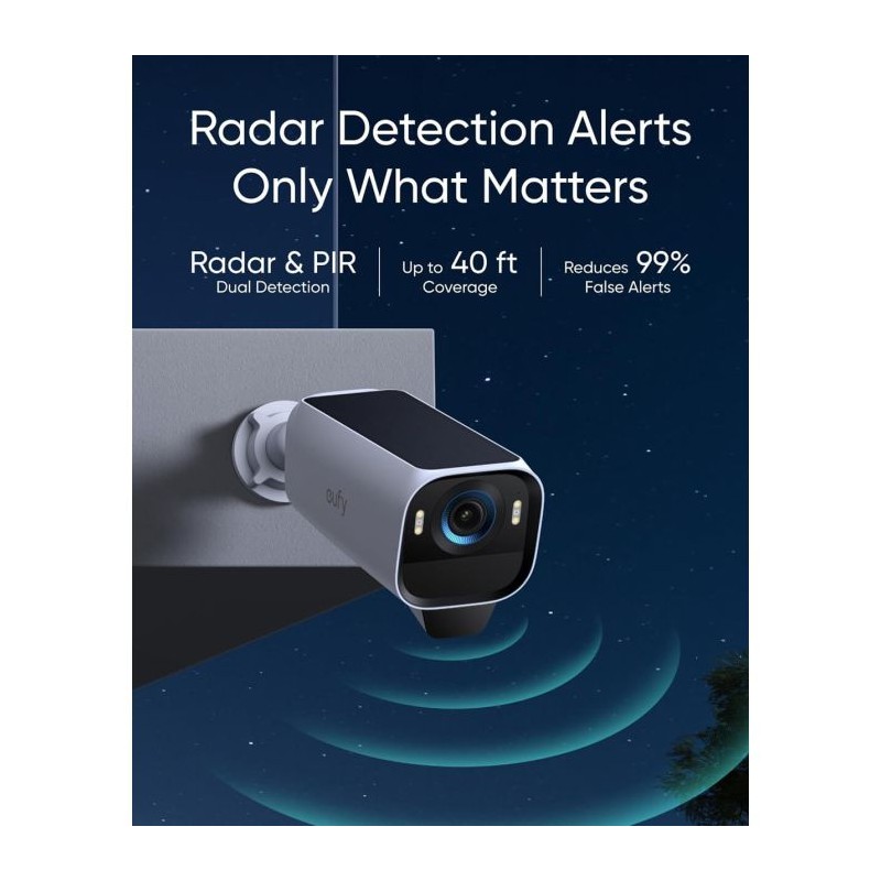 IP kamera Anker Eufy Security eufyCam S3 Pro, komplet 3 kamere + baza, T88933W1