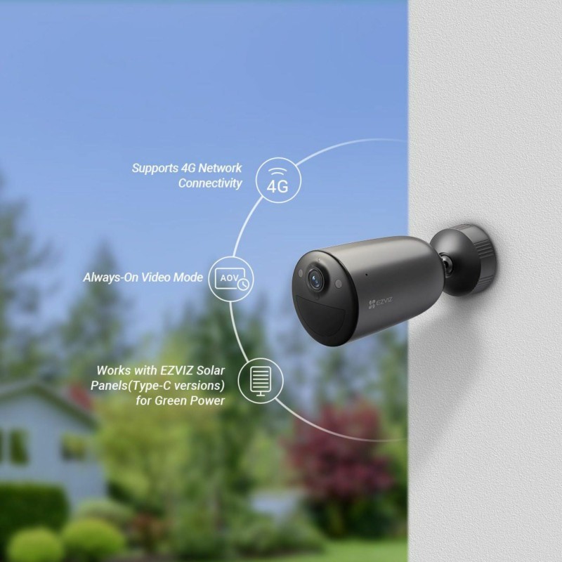 IP kamera EZVIZ EB3, 3.0 MP, LTE, zunanja, z akumulatorjem