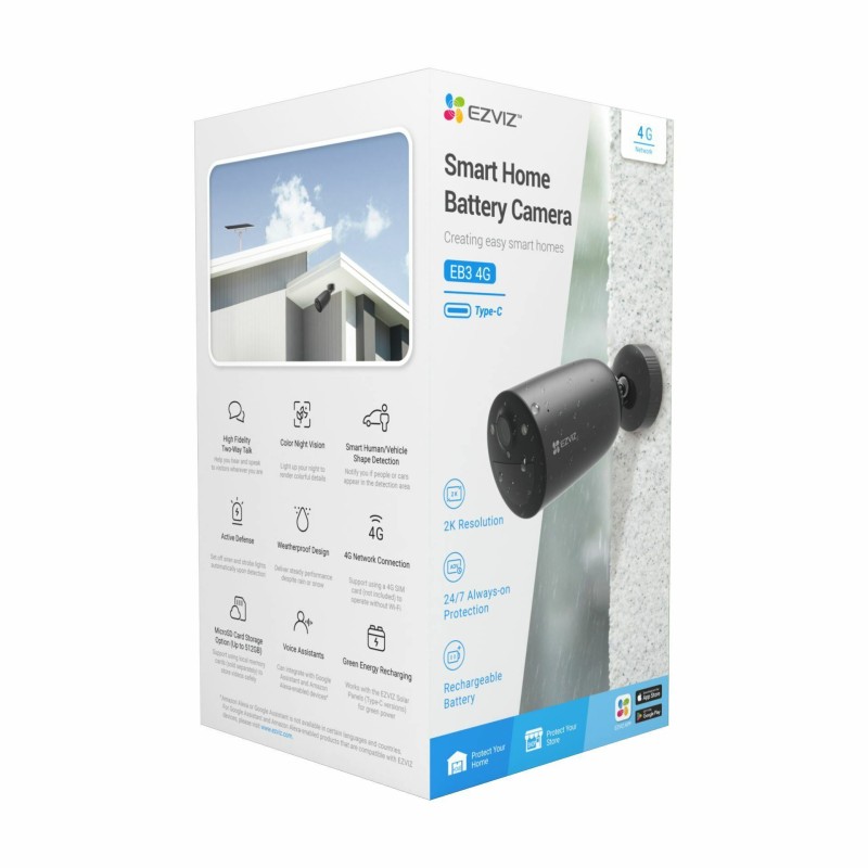 IP kamera EZVIZ EB3, 3.0 MP, LTE, zunanja, z akumulatorjem