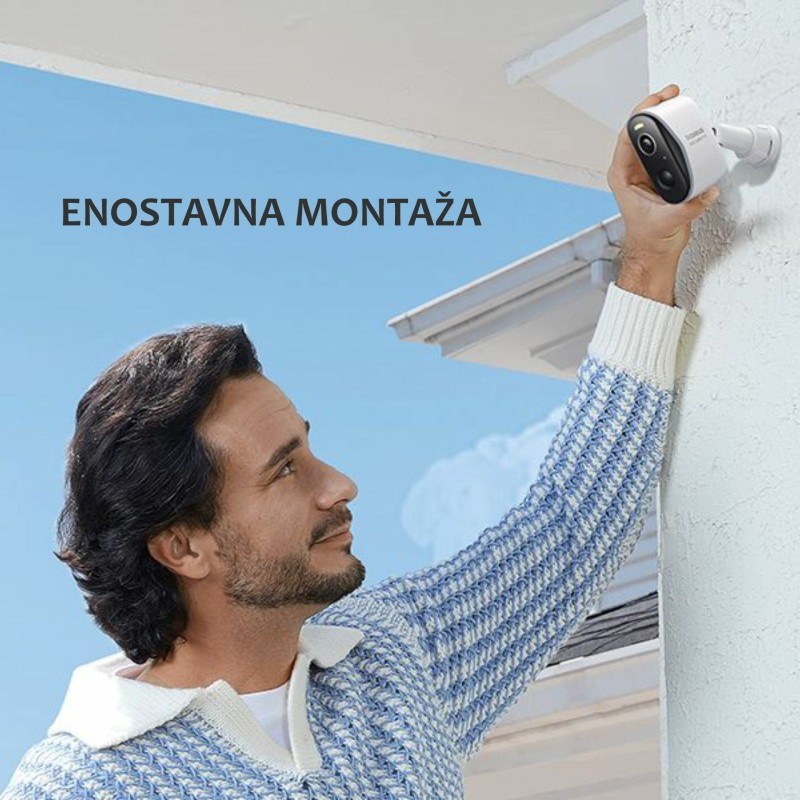 IP kamera Baseus N1 2-Cam Kit, 3.0 MP, z akumulatorjem