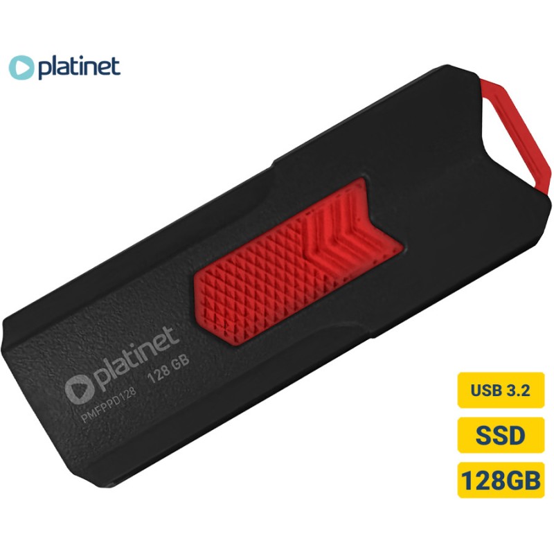 Zunanji SSD disk 128GB USB 3.2 Platinet PMFPPD128+, črn