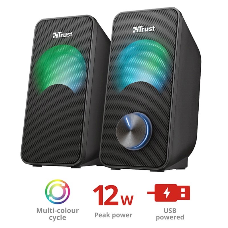 Zvočniki TRUST Arys Compact RGB 2.0